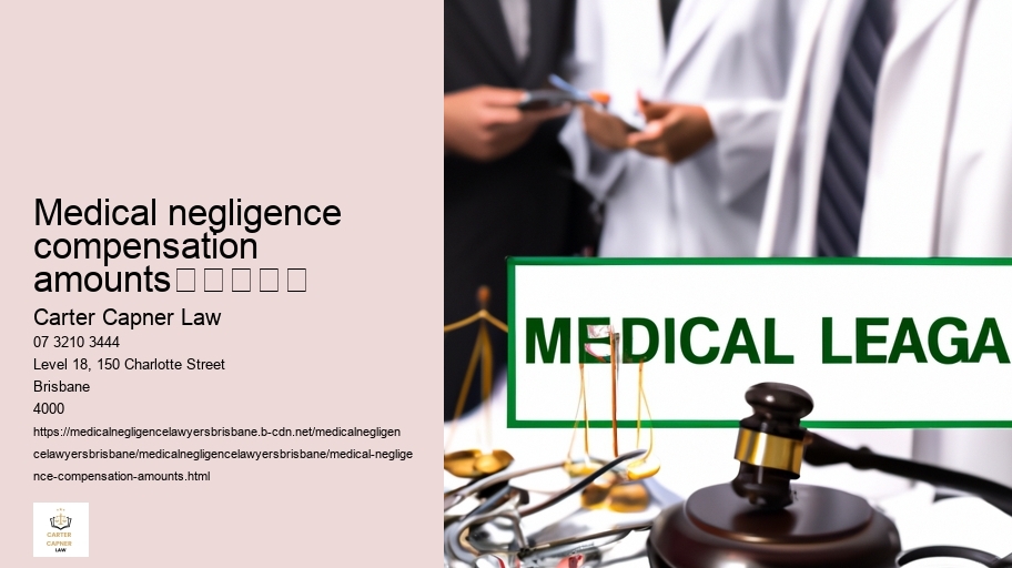 medical negligence compensation amounts					
