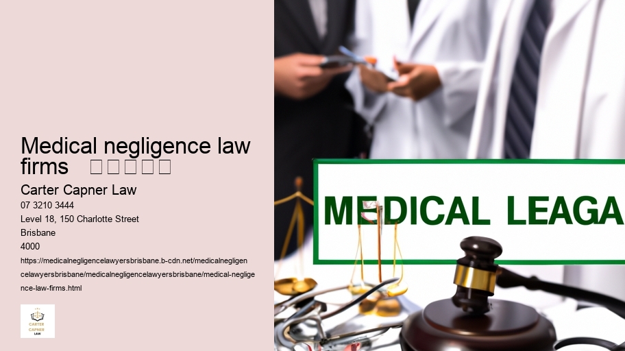 medical negligence law firms   					