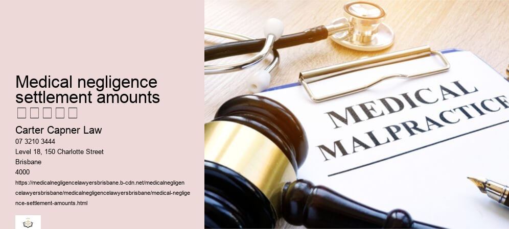 medical negligence settlement amounts  					